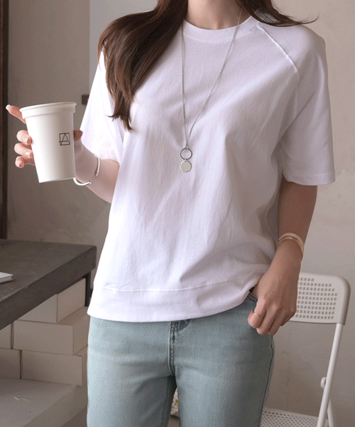 텔리  여름반팔티 오버핏 나그랑 핀턱 무지 쭈리 여성티셔츠
